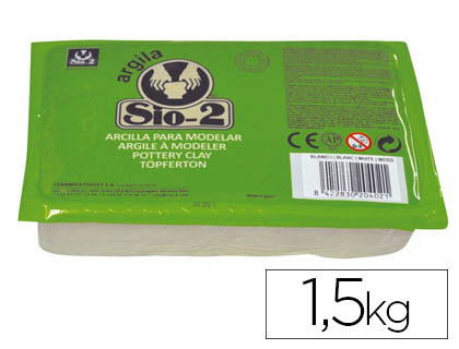 Arcilla Sio-2 blanca 1,5Kg.